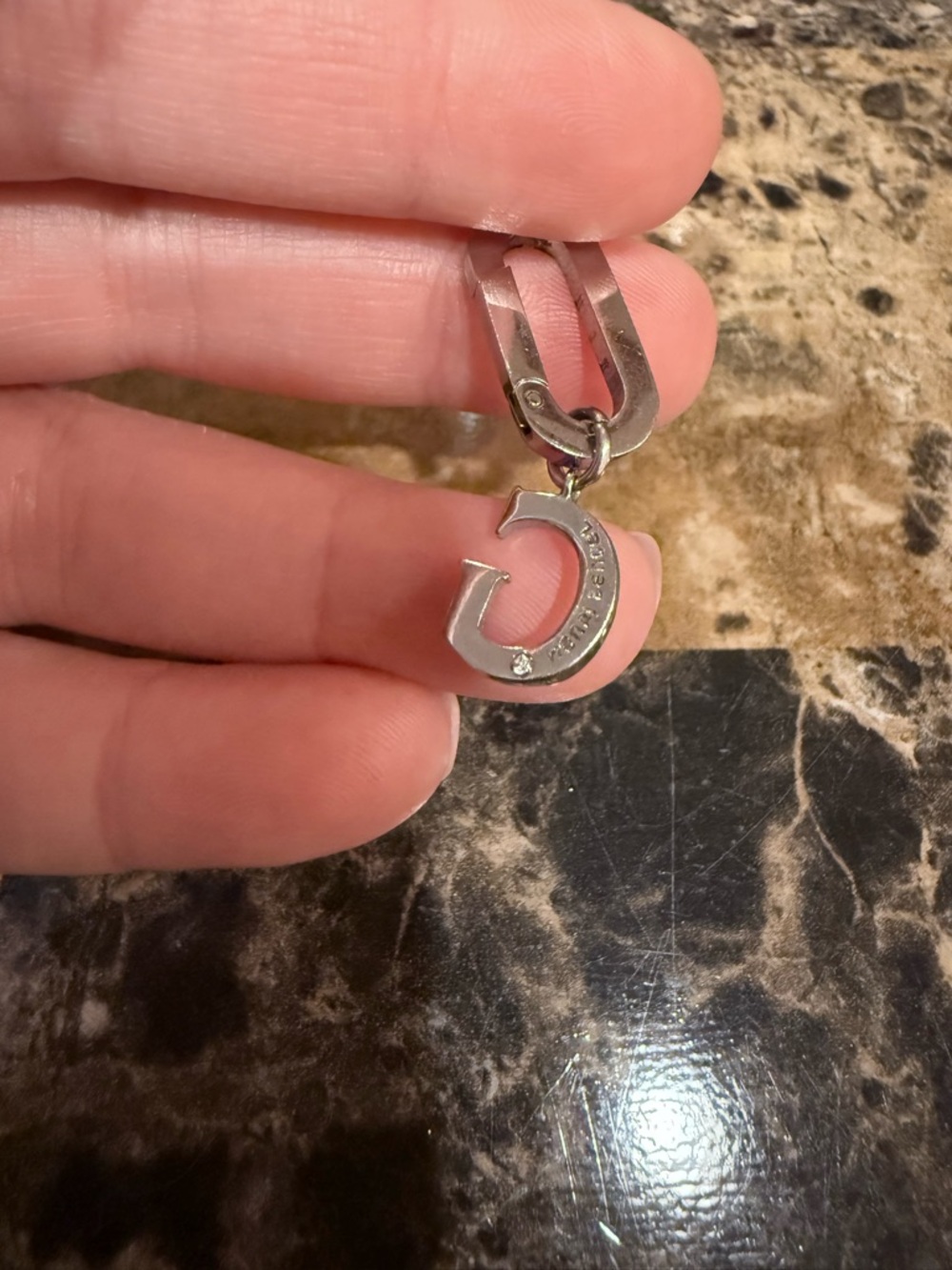 Henri Bendel Pavé Crystal Initial "G" Charm / Pendant - Picture 6 of 7